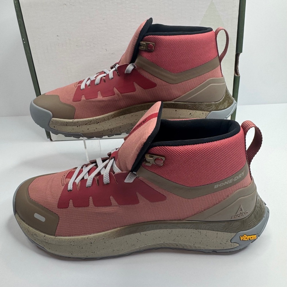 Ascend Mojave Trail LT Mid Hiking Boots Womens 9 Bone-Dry Vibram Cedarwood Pink - Picture 2 of 9